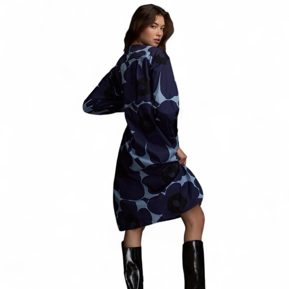 Marimekko Febina Unikko Dress by Anthropologie – XS (NWT, Oversized Fit) - Picture 2 of 11